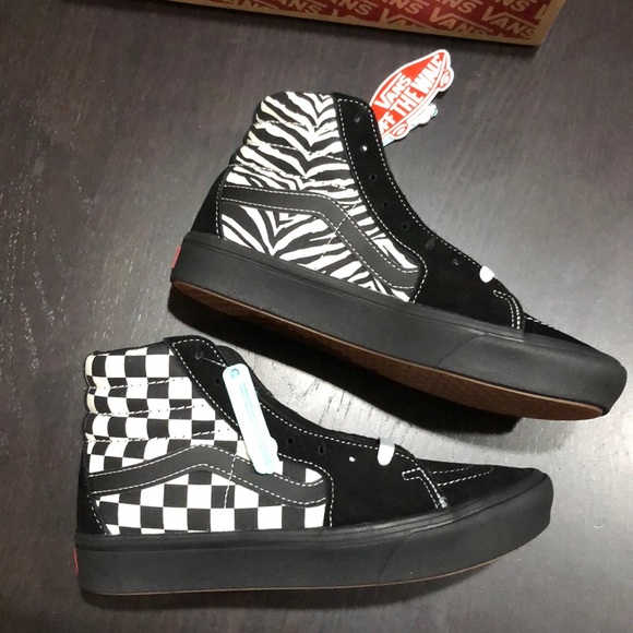 vans sk8 hi comfycush white